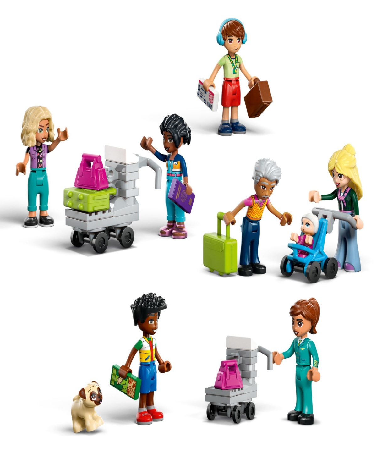 Lego Friends Heartlake City Airport And Airplane Toy Building Set 42656, 958 Pieces In Multi Color