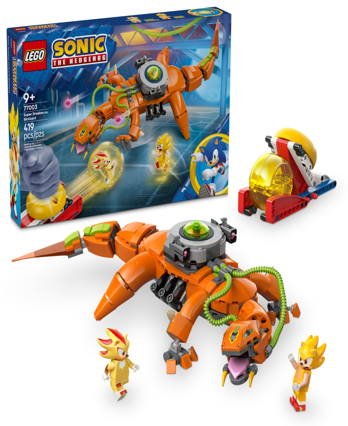 Lego Sonic The Hedgehog Super Shadow Vs. Biolizard Building Toy 77003, 419 Pieces In Multi Color