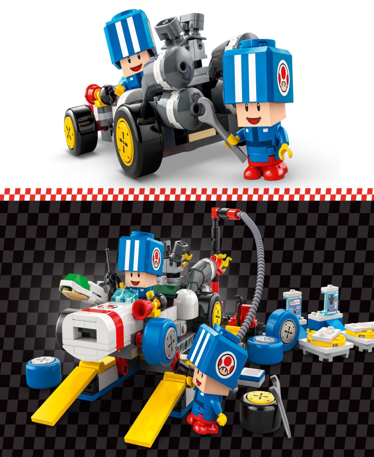 Lego Super Mario Kart Toad's Garage Building Toy 72035, 390 Pieces In Multi Color