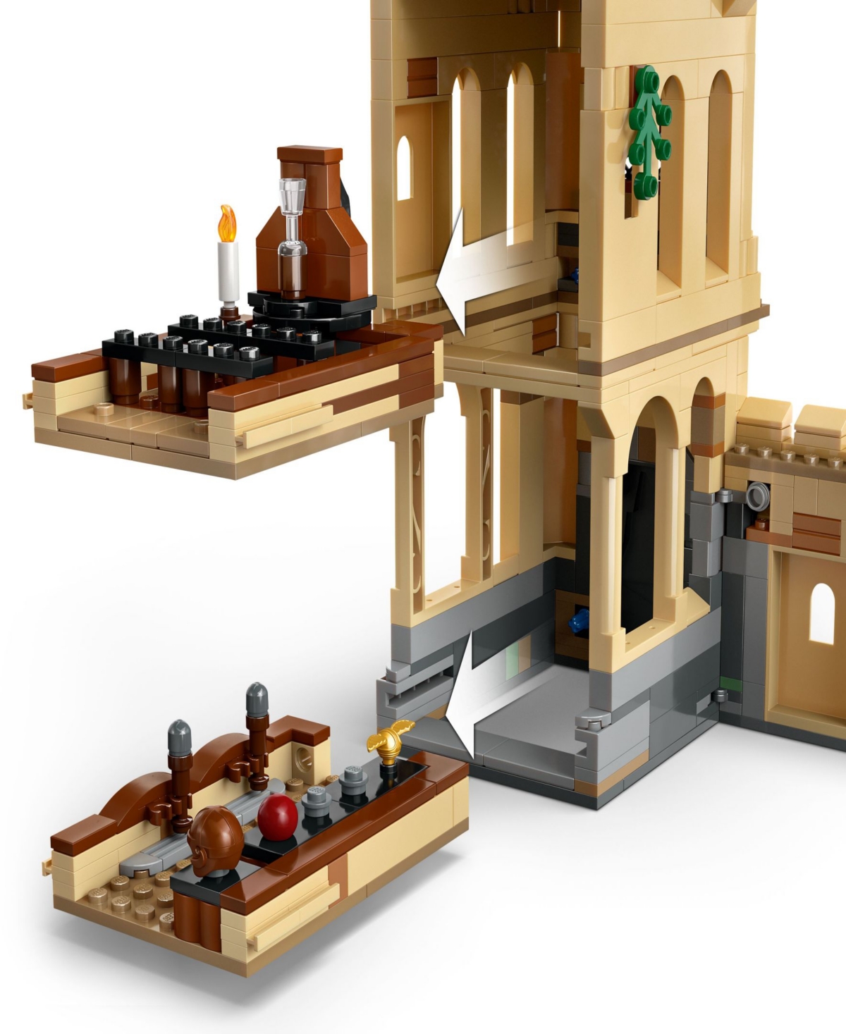 Shop Lego Harry Potter Hogwarts Castle: Flying Lessons Building Toy 76447, 651 Pieces In Multi Color