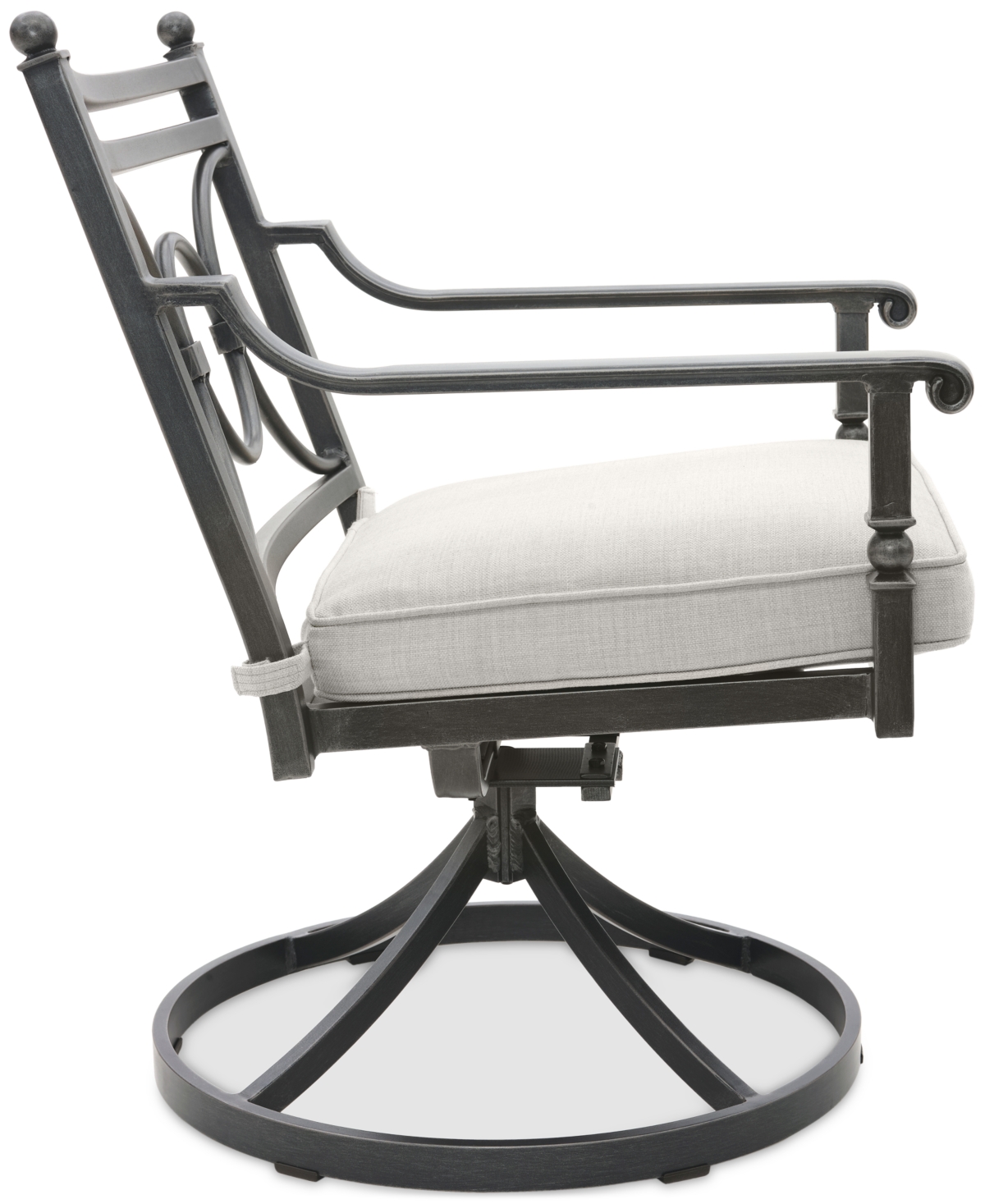 AGIO WYTHBURN MIX AND MATCH SCROLL OUTDOOR SWIVEL CHAIR, CREATED FOR MACY'S 