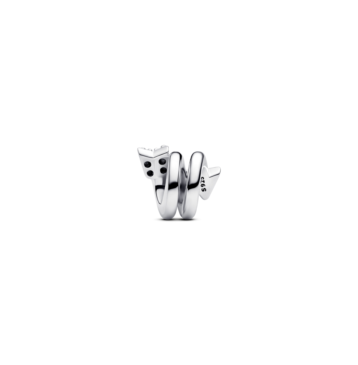 Pandora Sterling Silver Twisting Arrow Charms In Sterling Silver