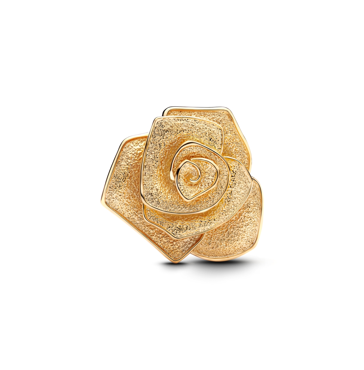 Pandora 14k Gold Plated Rose Bloom Oversized Charms In Gold Plated