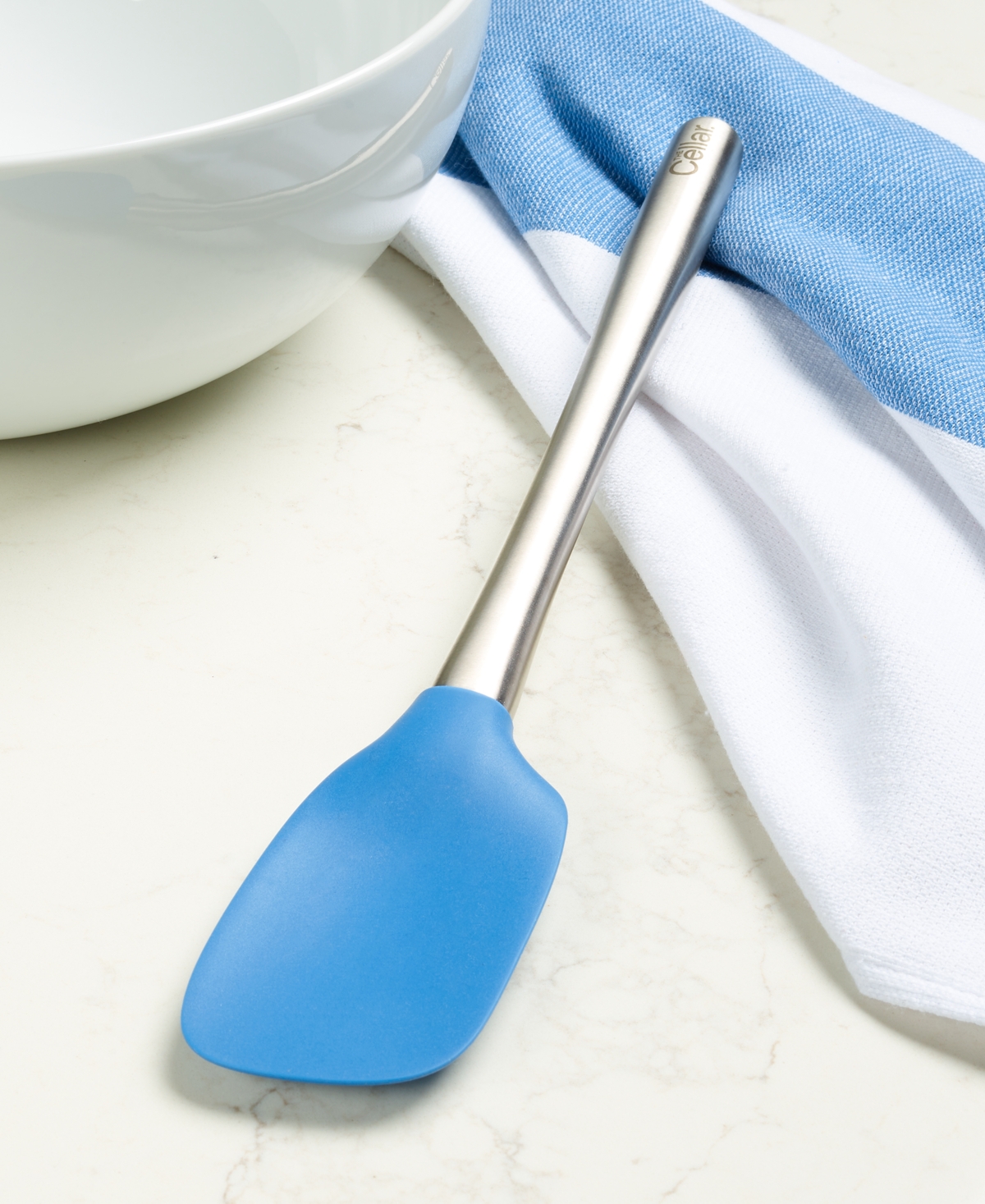 The Cellar Stainless Steel Handle And Silicone Head Spoonula, Exclusively At Macy's In Blue