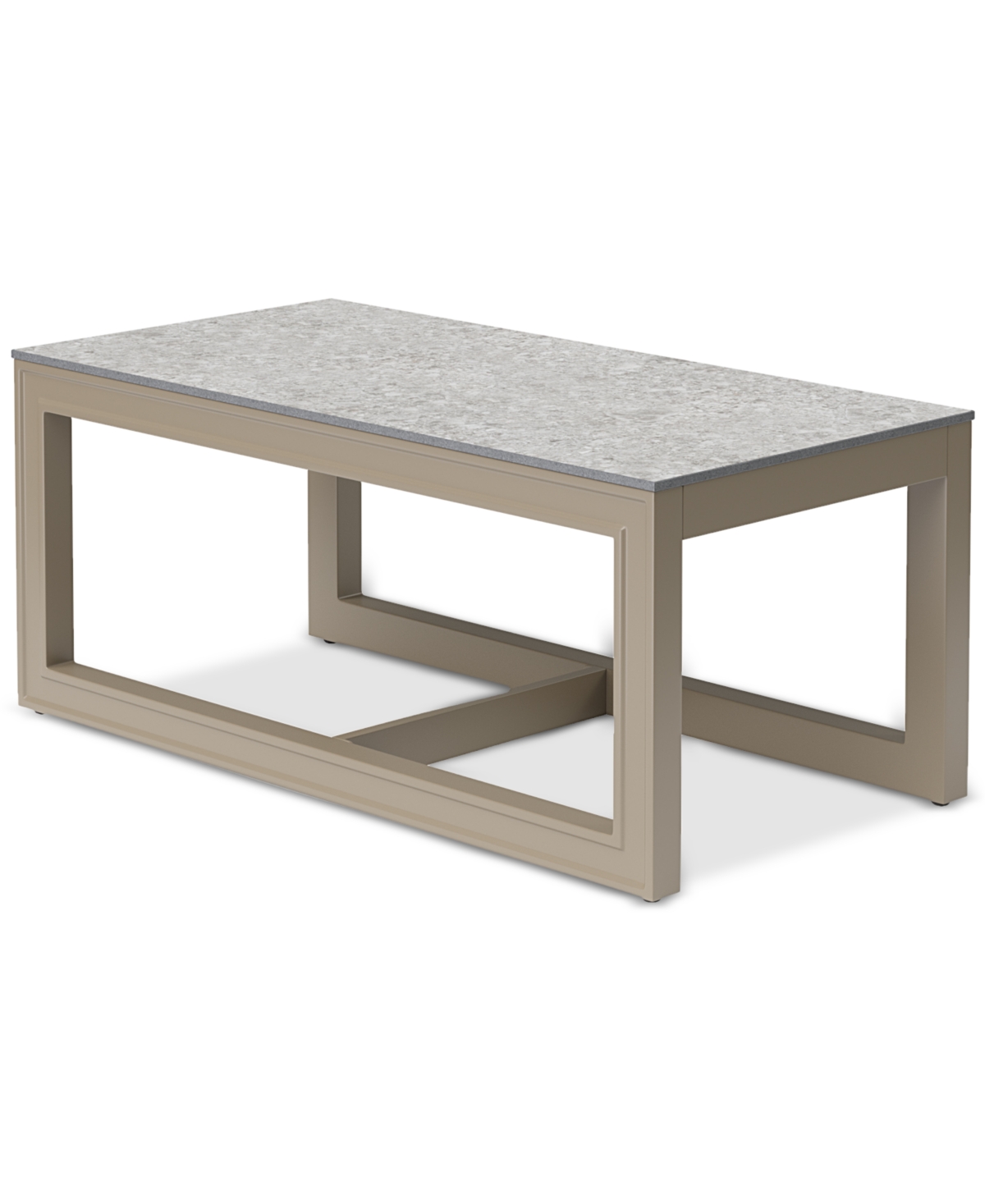 Agio Sonetta Outdoor Coffee Table In Light Beige