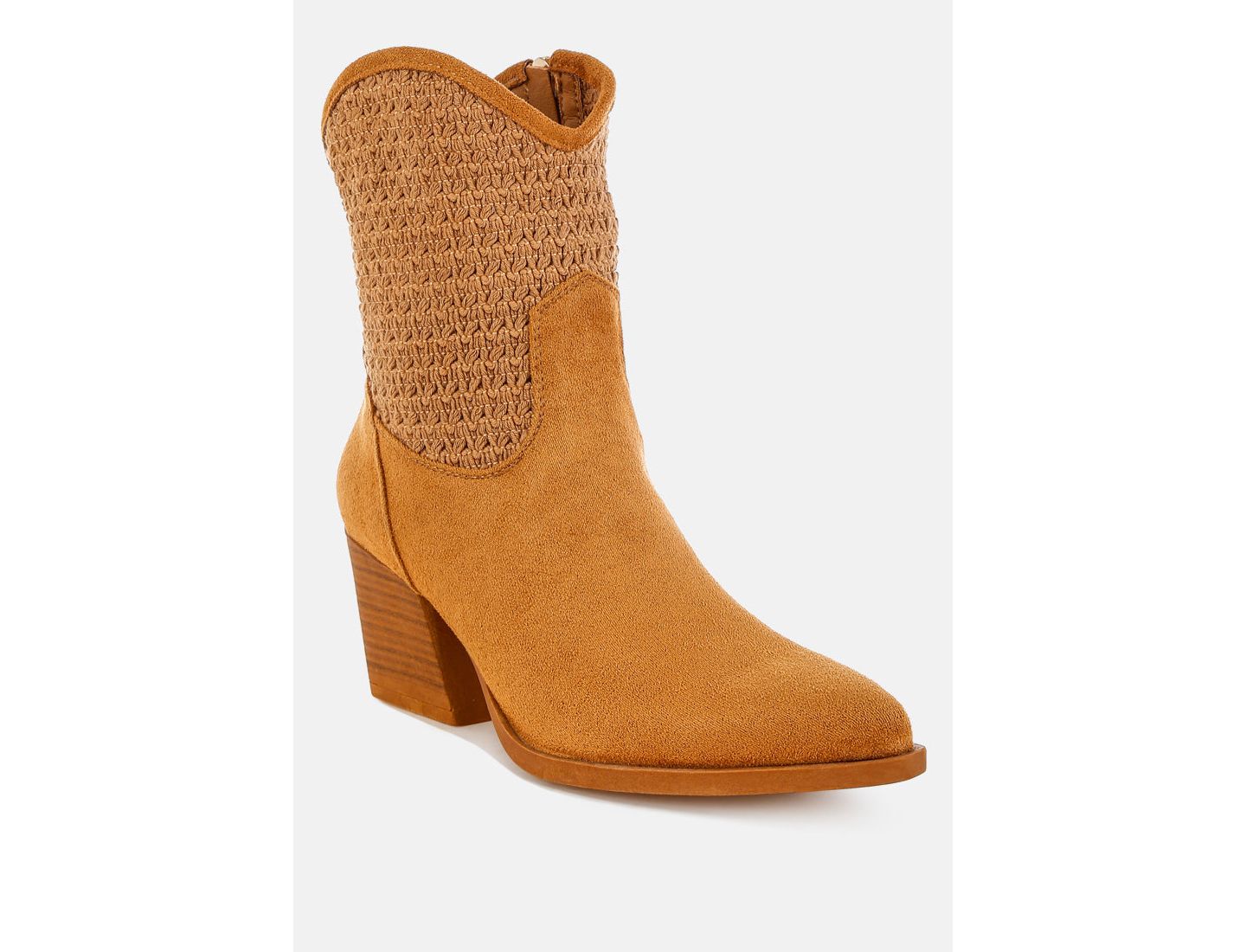 Женские ботинки London Rag Bimmy Woven Pointy Western, цвет: Бежевый / Хаки — фото 10