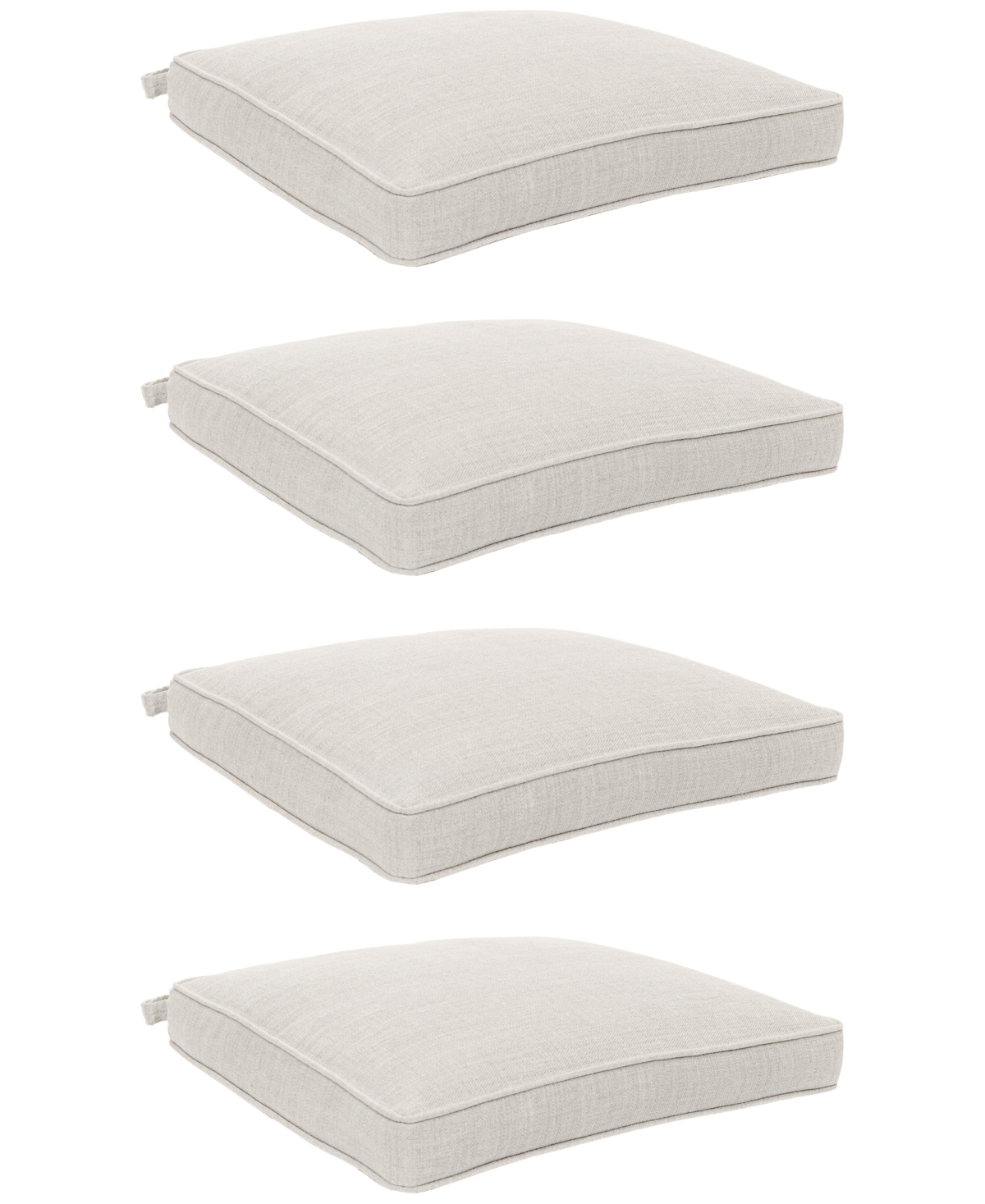 Agio Replacement Outdoor Dining Cushion, Set Of 4 In Pearl White