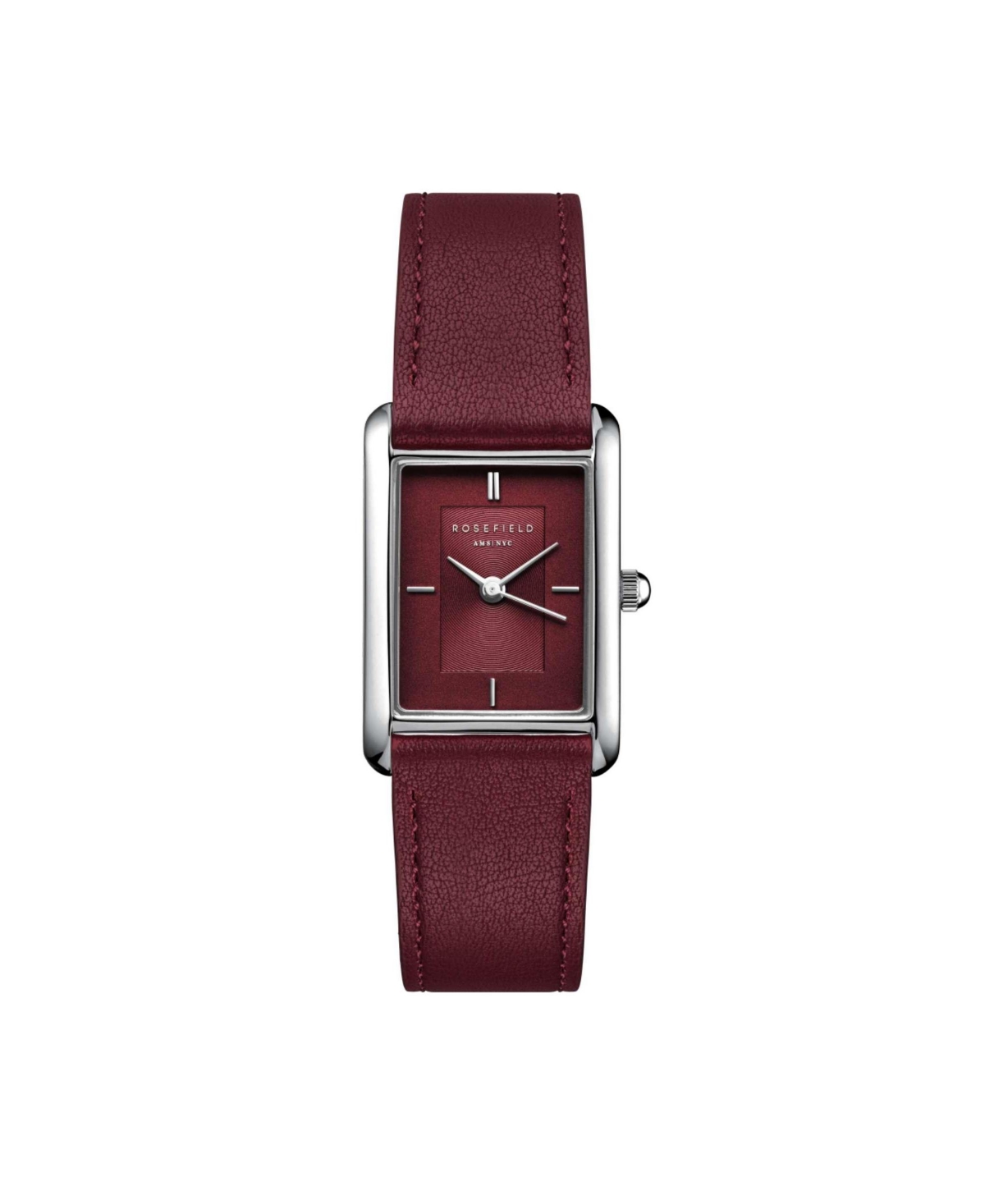 Heirloom Women's Burgundy Leather Watch 30.6mm - Burgundy