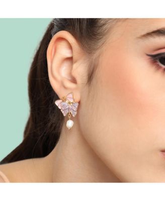 Duo-Papillon Drop Earrings