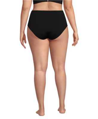 Plus Size Cheeky High Waisted Bikini Bottoms
