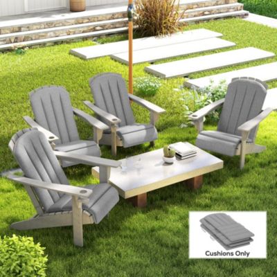 4PCS Adirondack Chair Cushion, Outdoor Chair Cushions,