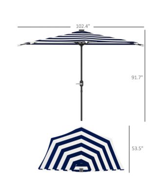 Half Patio Umbrella, UPF 30+ Balcony Umbrella