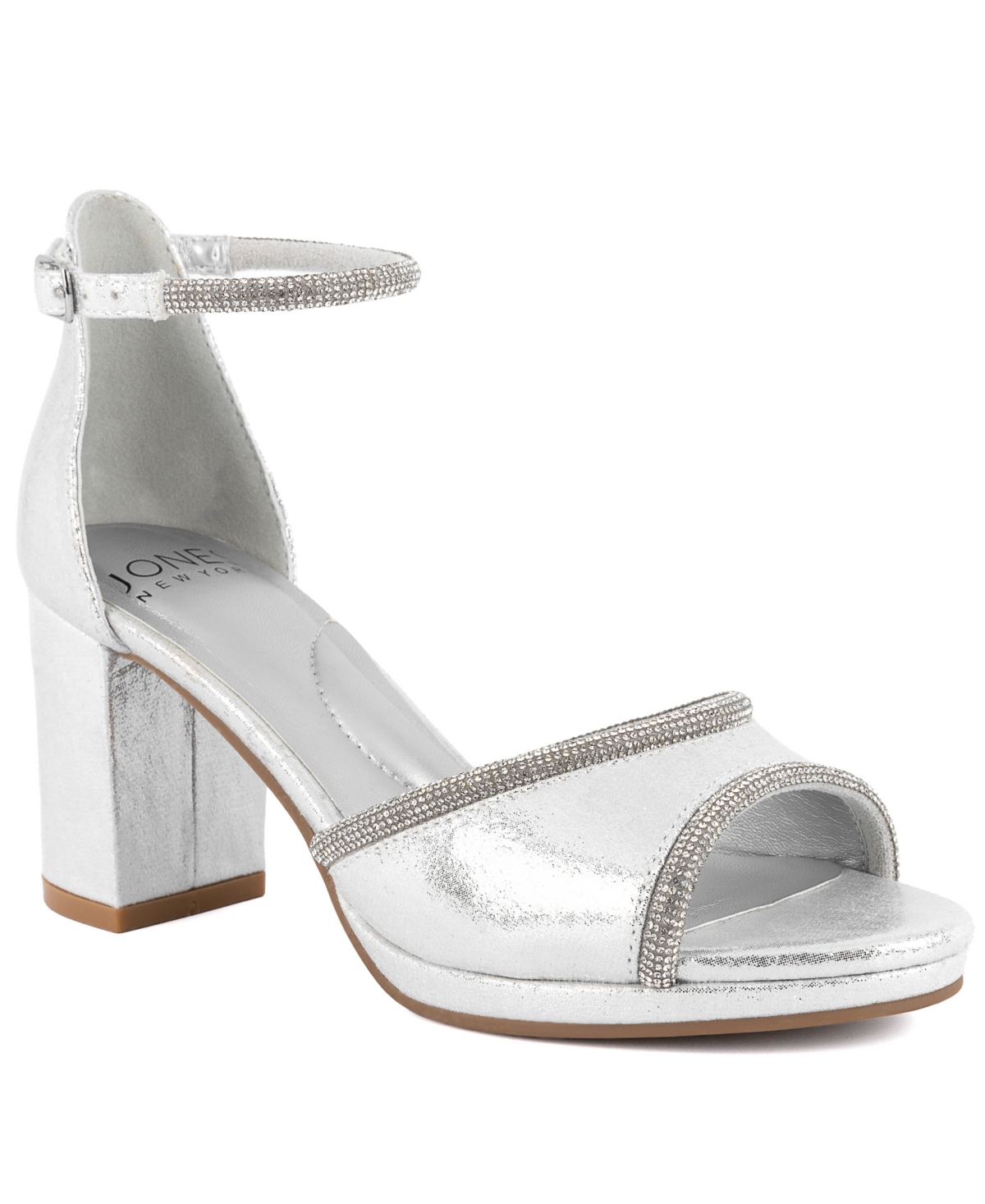 Women's Belizy Block Heel Evening Dress Sandals - Silver