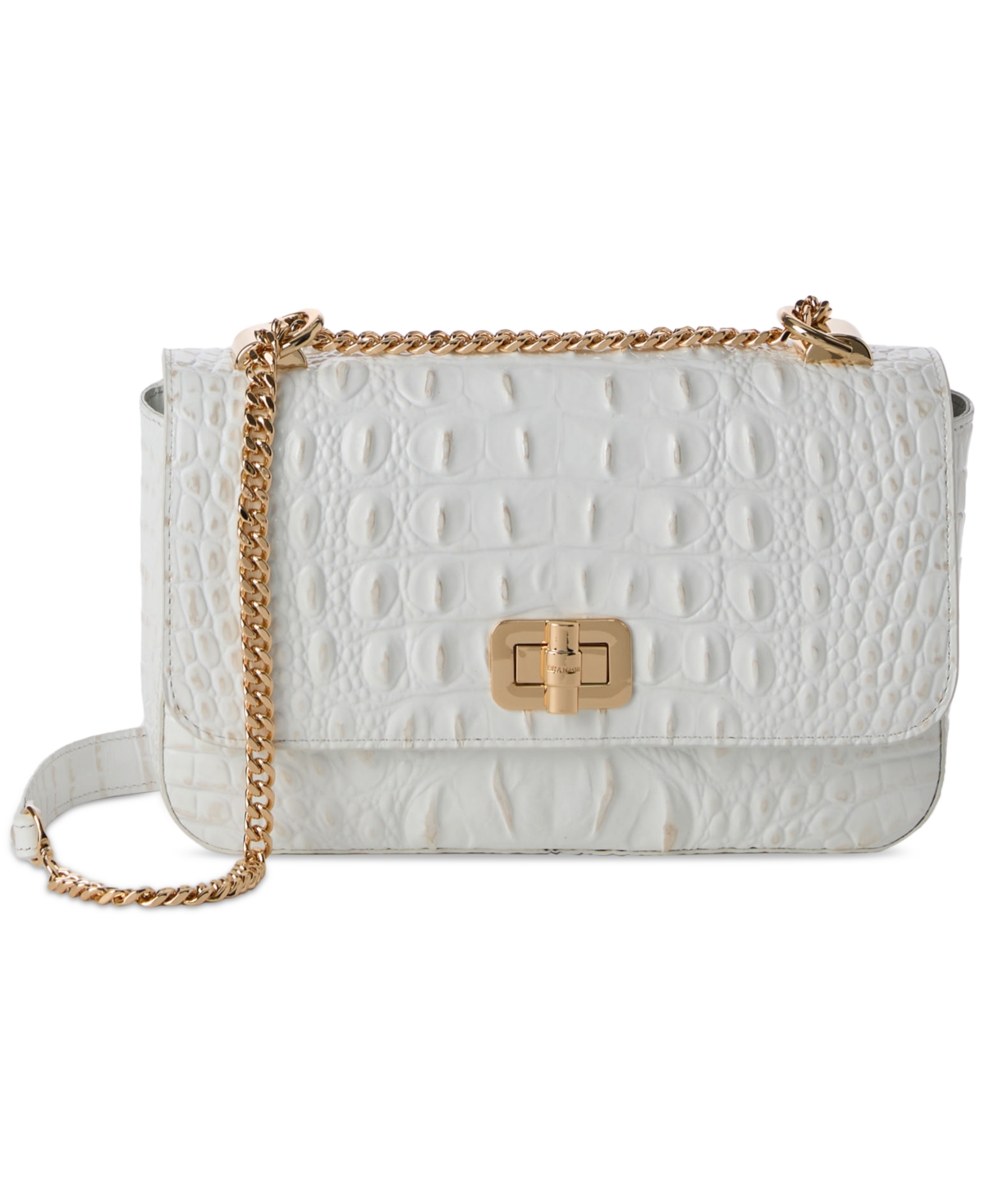 Rosa Melbourne Small Leather Crossbody Bag - Sea Salt White