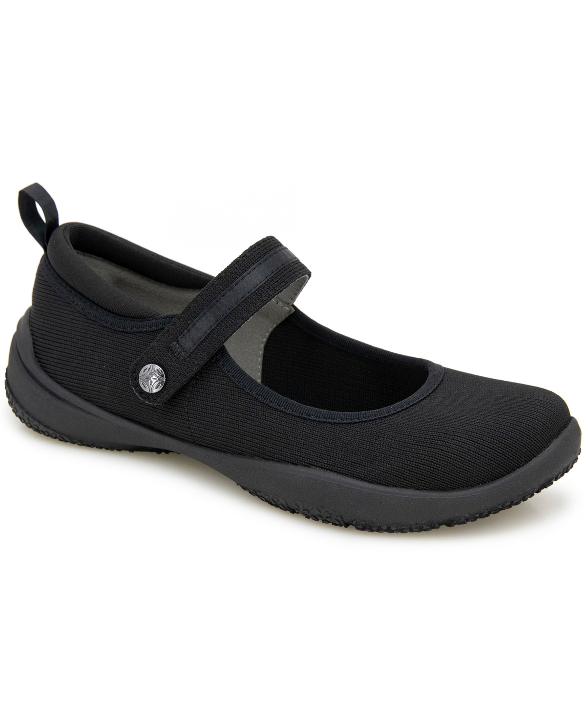 Jbu Women's Summer Mary Jane Flat Shoe In Black