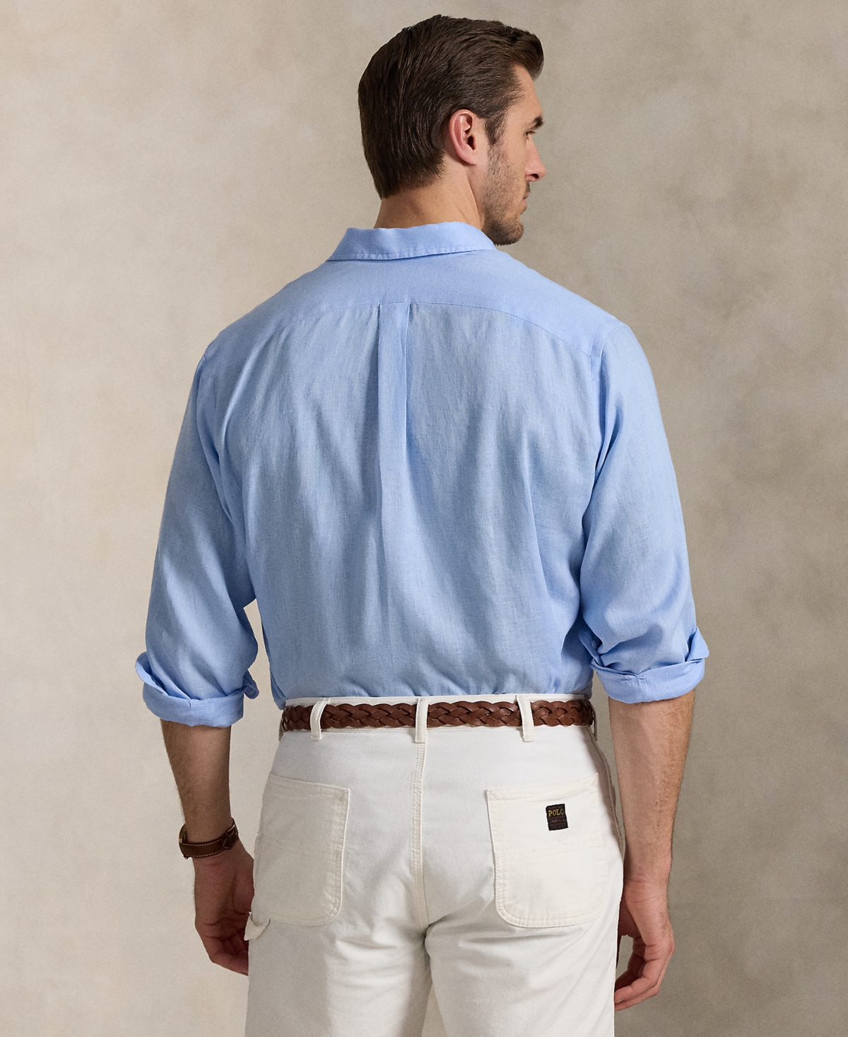 Polo Ralph Lauren Men's Big & Tall Linen Shirt In Blue