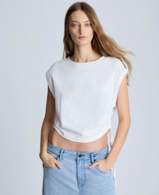 Kenneth Cole - Women's Ruched Cropped Tank Top