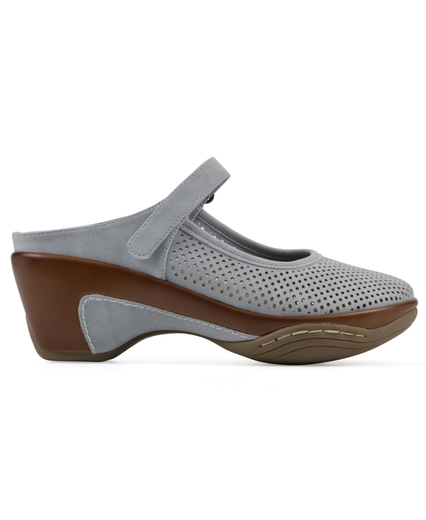 Женские сабо White Mountain Vinto2 Mary Jane Clog Mules, цвет: Синий малиновый гладкий — фото 2