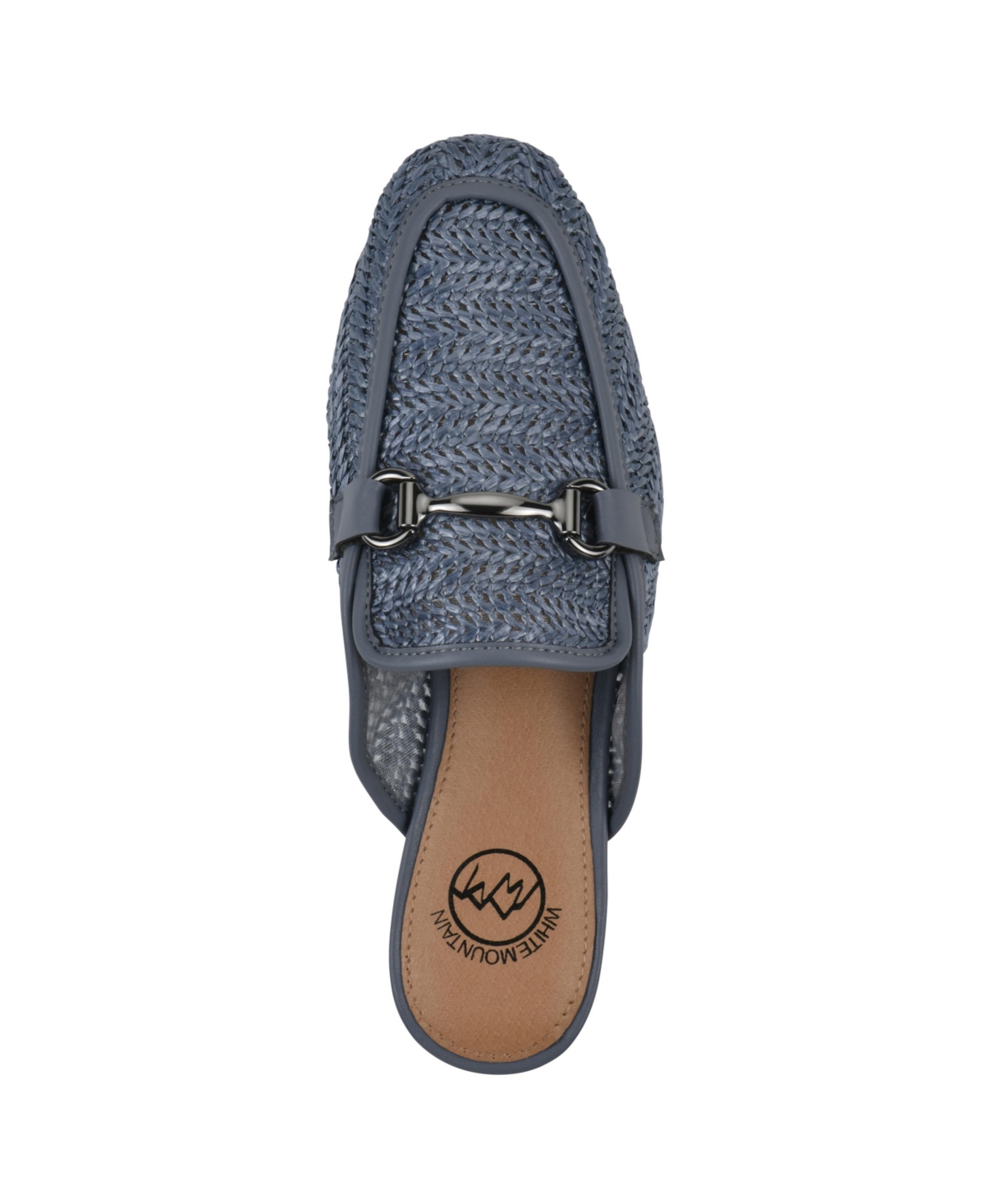 Shop White Mountain Women's Bobbin Slip-on Mules In Blue Smooth