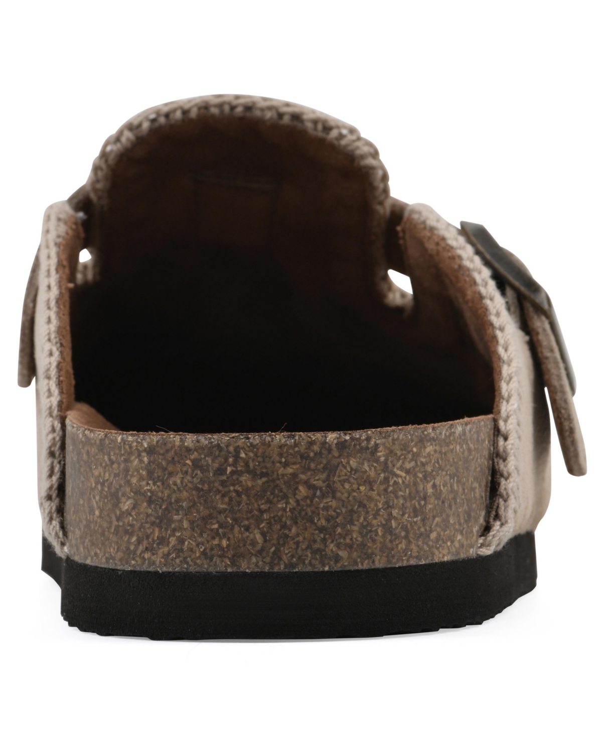 White Mountain Women's Bendees Round Toe Mules In Sandal Wood Suede