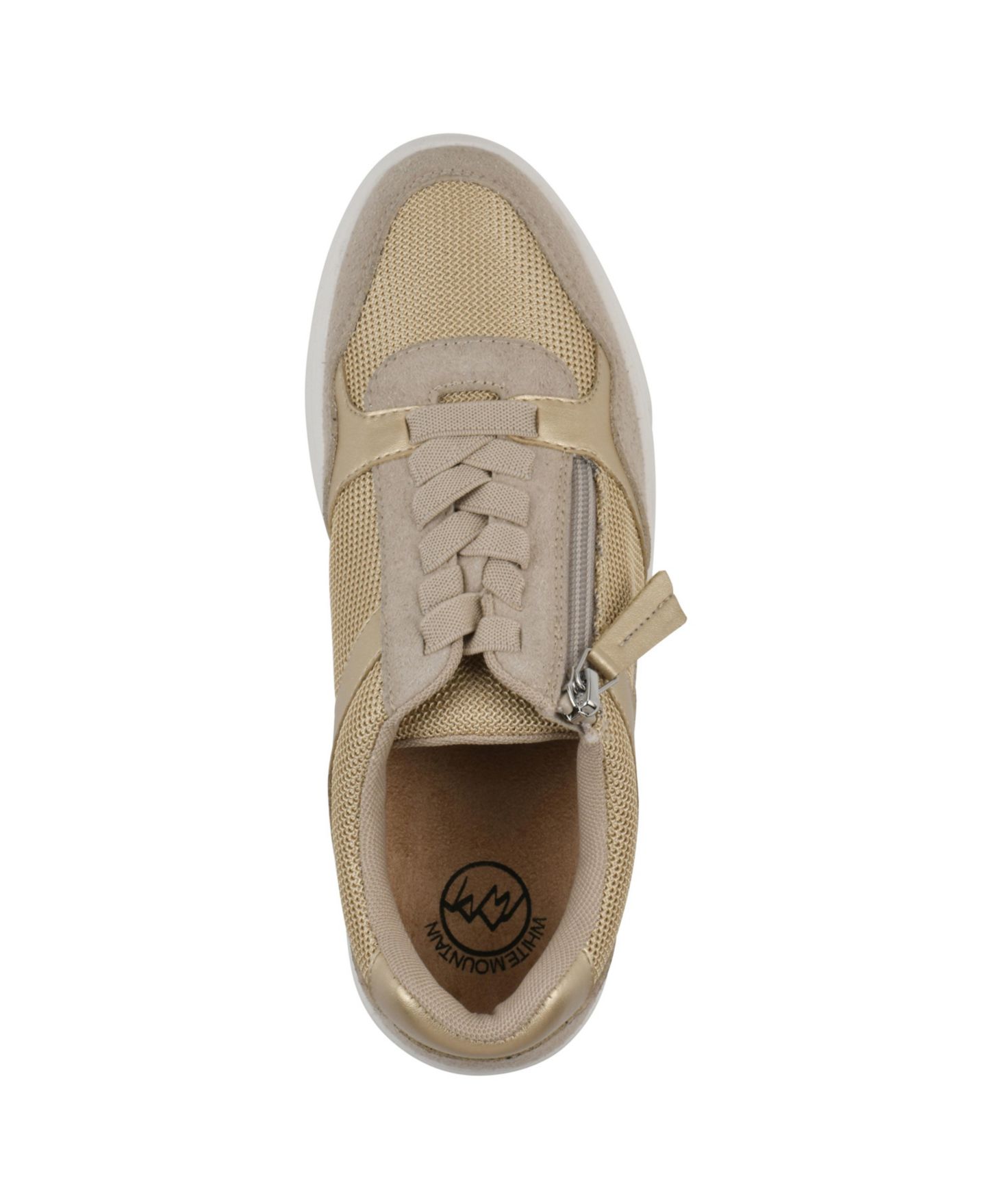 Женские кроссовки White Mountain Uplit Slip-On, цвет: Золотой разноцветный — фото 4