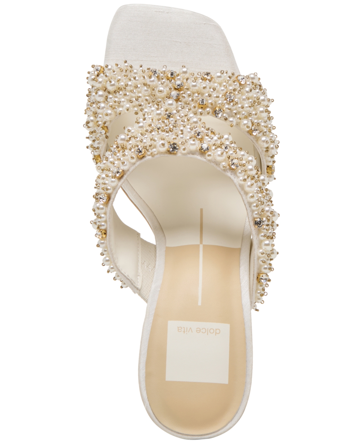 Dolce Vita Gitel Rhinestone Sandal In Ivory Rhinestone