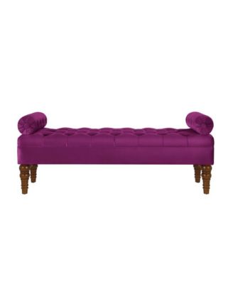 Velvet Tufted Bench