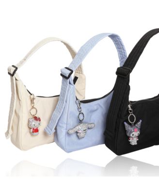 Cinnamoroll Crystal-Embellished Keychain Travel Bag Charm