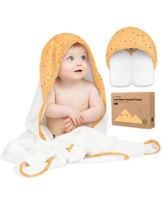 Luxe Baby Hooded Towel, Baby Bath Towel, Hooded Baby Towels, Baby Beach Towel for Newborn, Kids