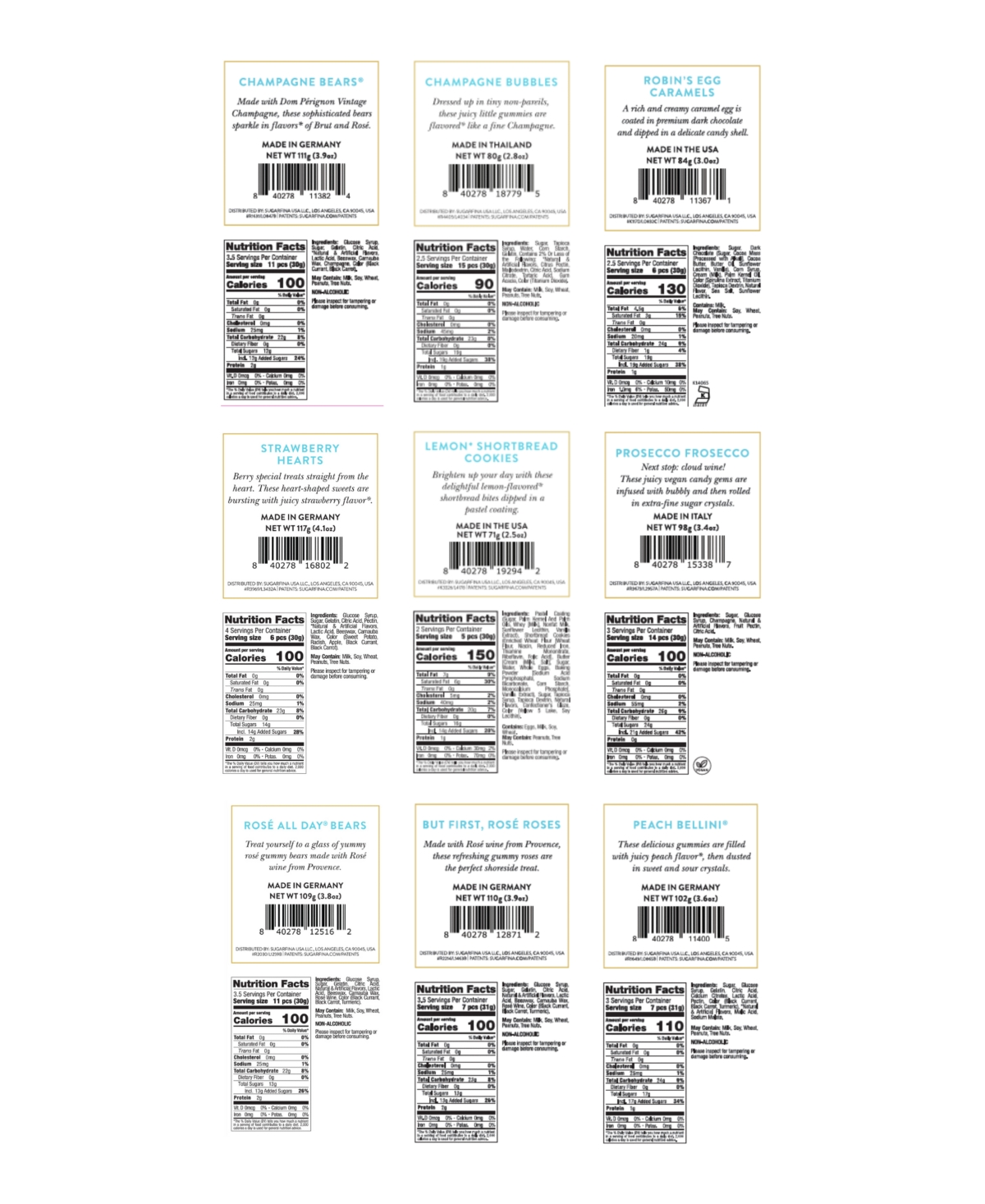 Sugarfina 9 Piece La Vie En Rose Mini Trunk In No Color