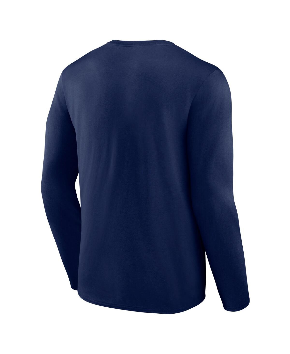 Fanatics Men's Navy Cal Bears Team Lockup Long Sleeve T-shirt In Navy