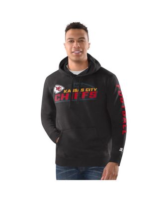 Starter - Men's Black Kansas City Chiefs Vintage Pullover Hoodie