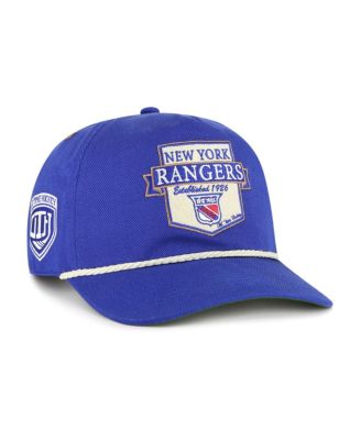 '47 Brand - Men's Blue New York Rangers Old Time Hockey Rafter Sure Shot Hitch Adjustable Hat