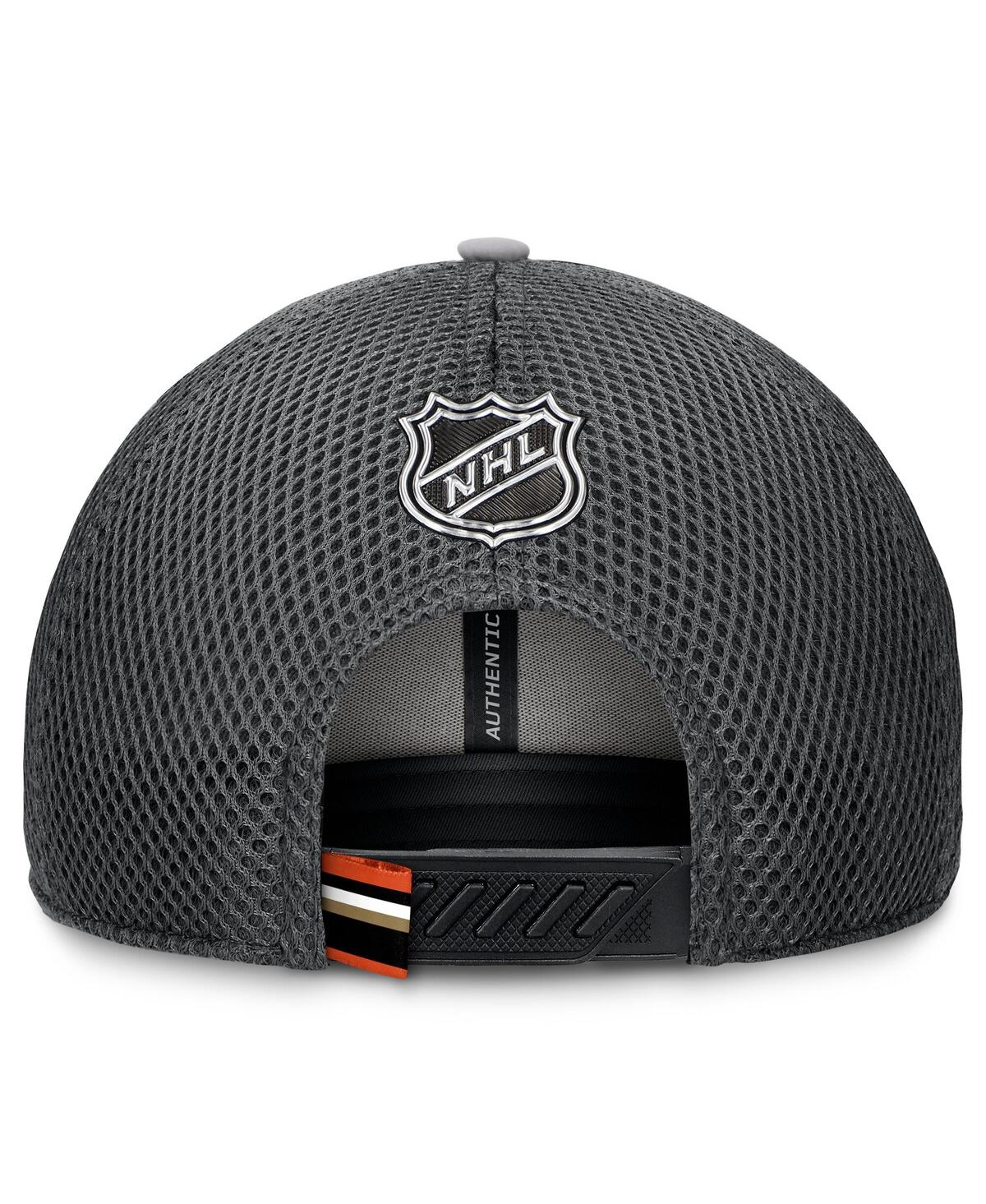 Fanatics Men's Gray Anaheim Ducks Authentic Pro Home Ice Trucker Adjustable Hat In Gray