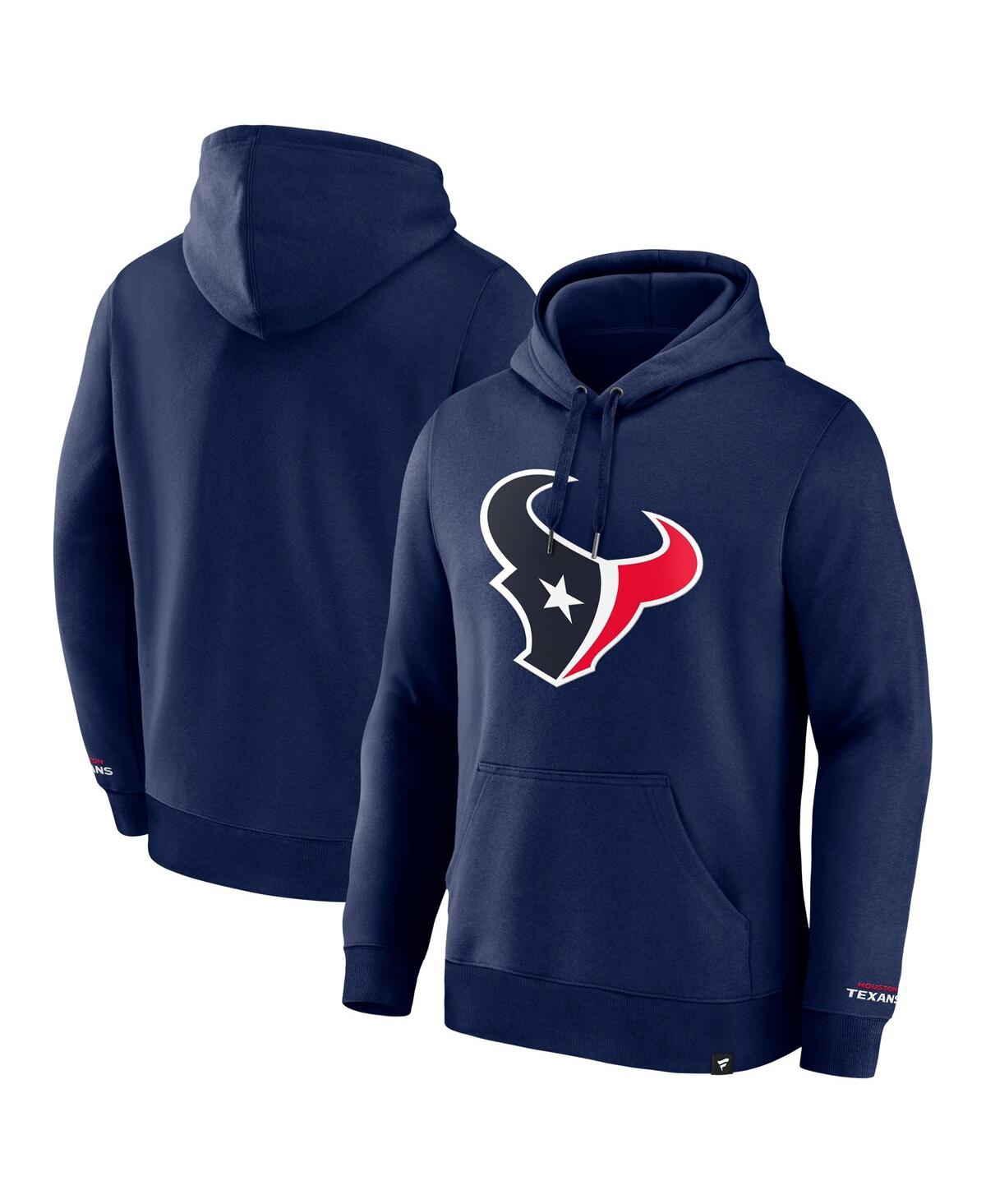 Fanatics Men's Navy Houston Texans Legacy Fleece Pullover Hoodie In Navy