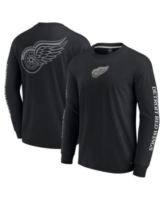 Fanatics - Men's Black Detroit Red Wings Elements Strive Long Sleeve T-Shirt