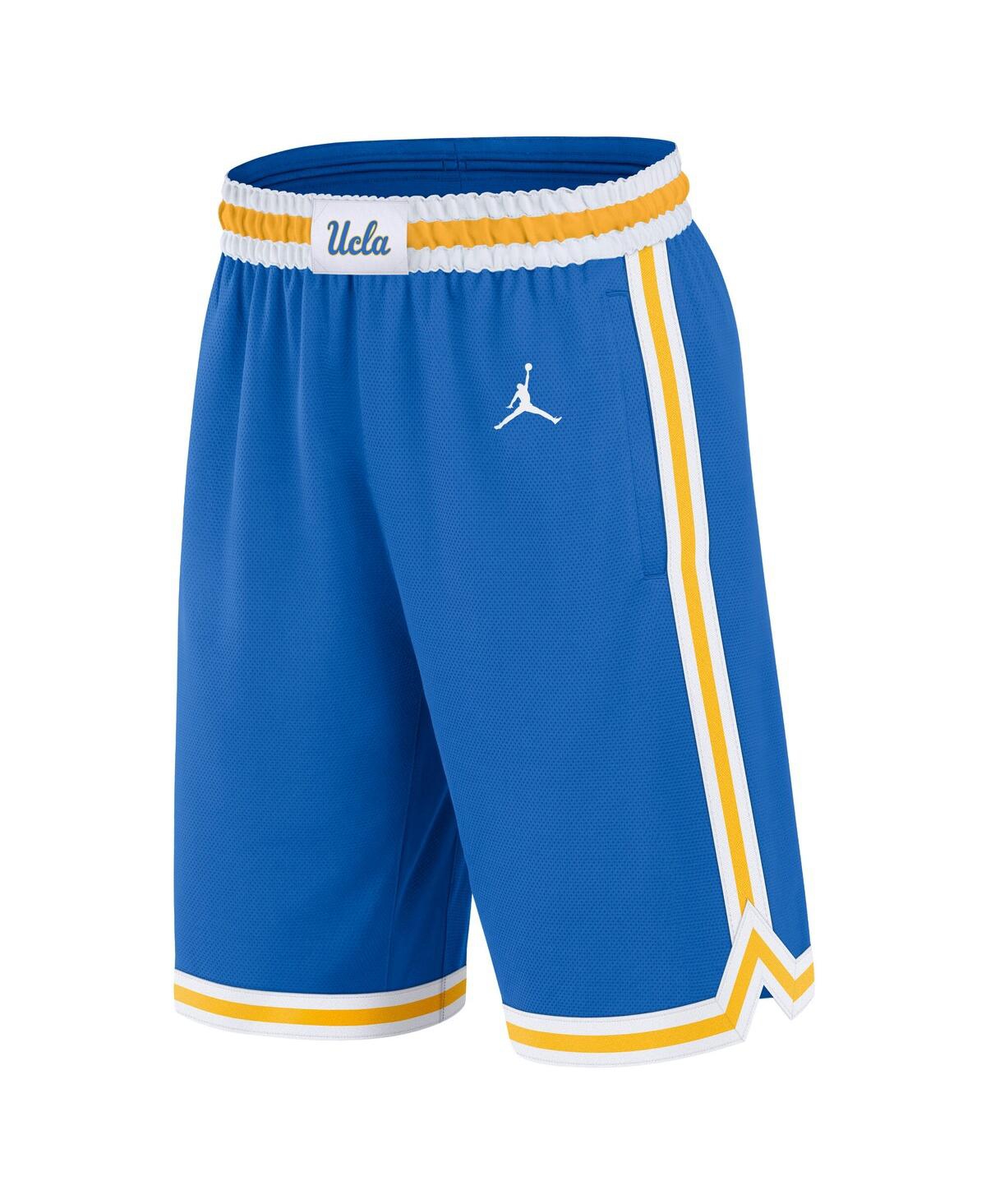 JORDAN MEN'S BLUE UCLA BRUINS ROAD REPLICA PERFORMANCE BASKETBALL SHORTS 