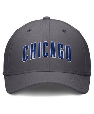 Men's Gray Chicago Cubs Swoosh Performance Flex Hat