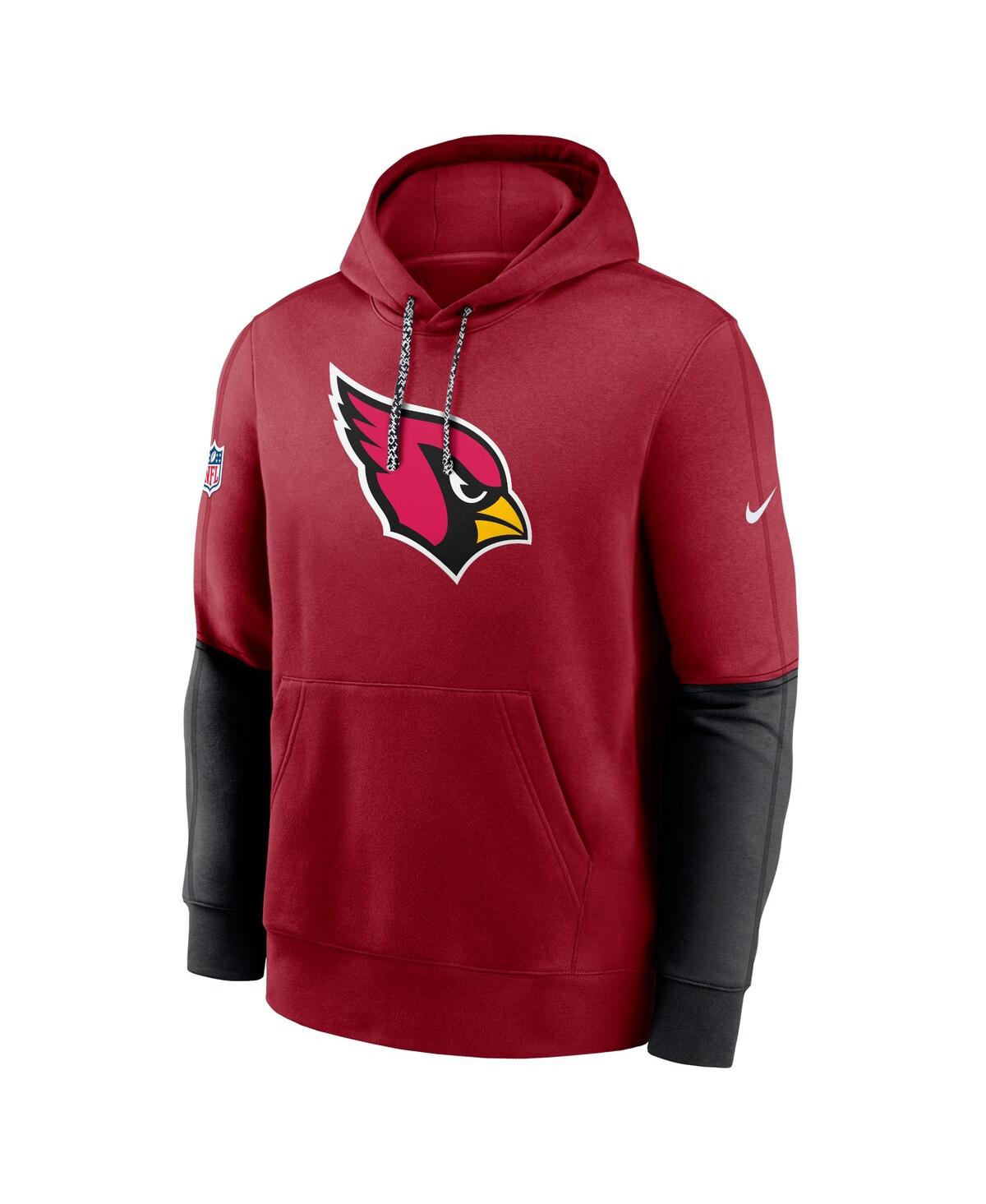 Nike Men's Cardinal Arizona Cardinals 2024 Sideline Club Pullover Hoodie In Red