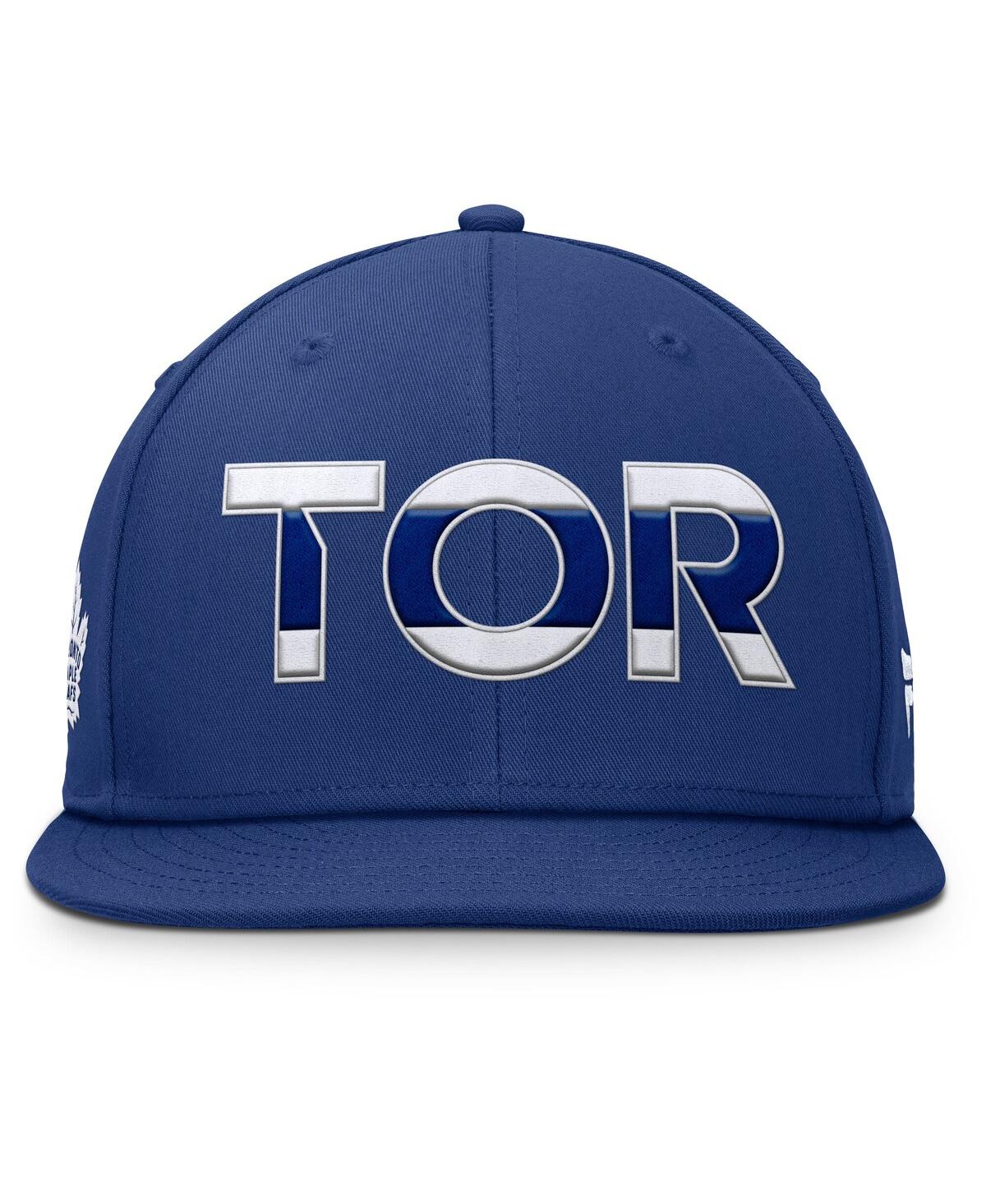 Fanatics Men's Blue Toronto Maple Leafs Authentic Pro Rink Snapback Hat In Blue