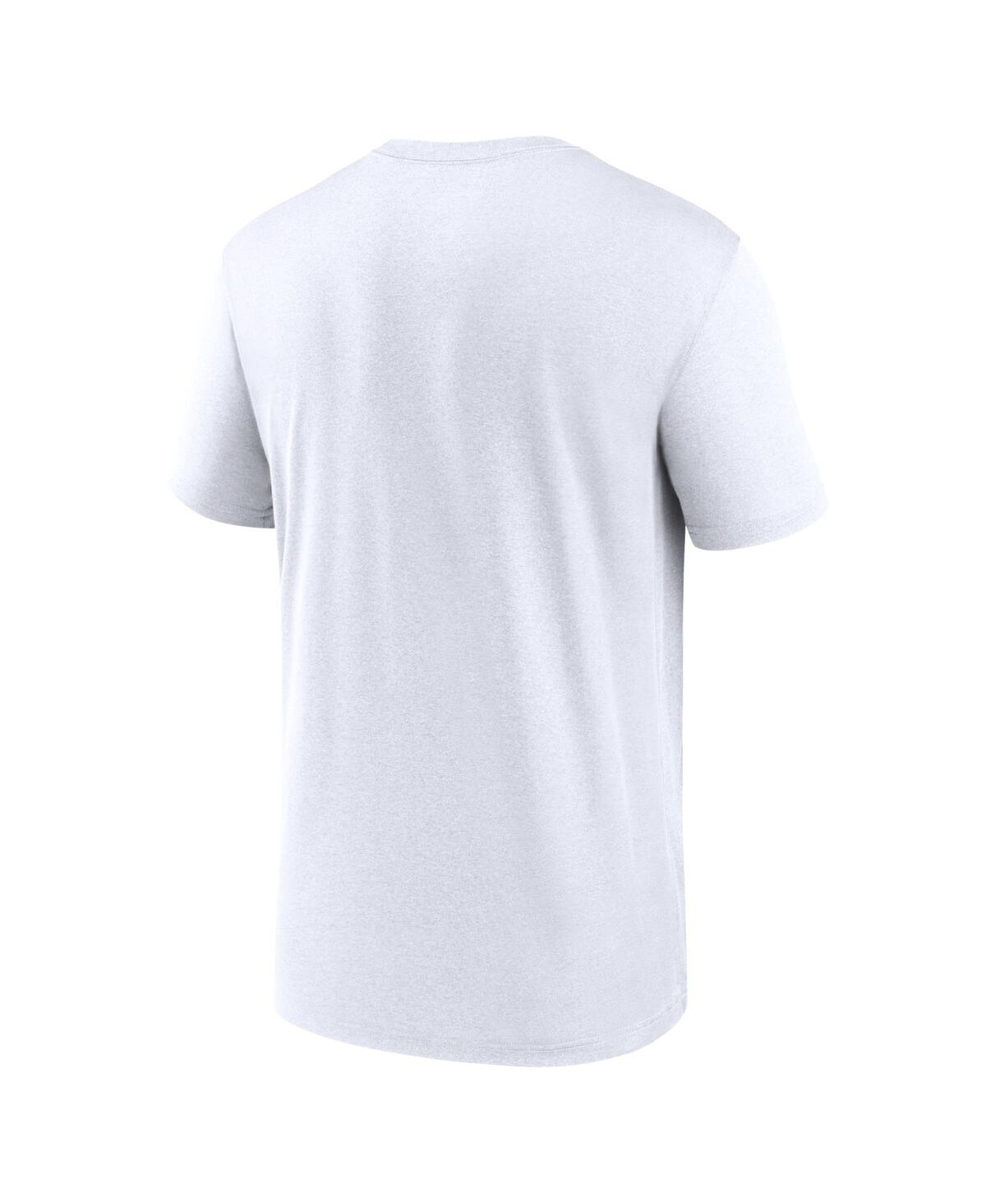 Nike Men's White Detroit Lions Primetime Legend Wordmark Performance T-shirt In White