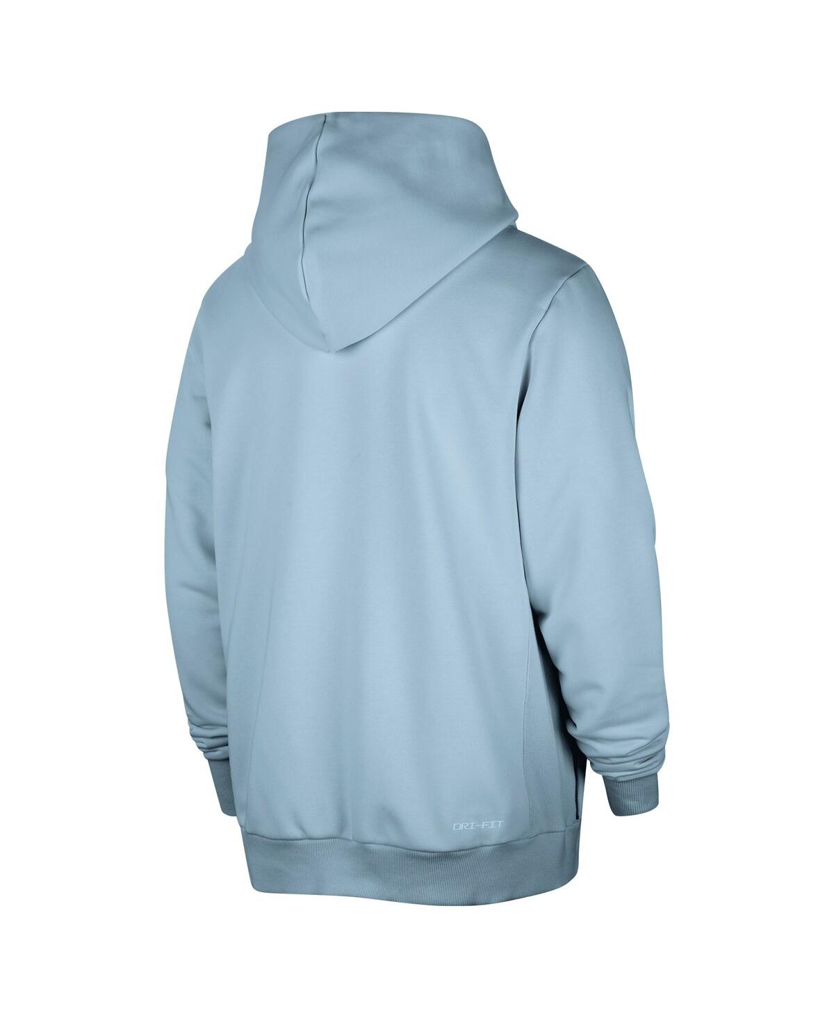 Nike Men's Light Blue New York Knicks Authentic Standard Issue Full-zip Hoodie Jacket In Light Blue
