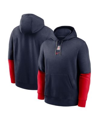 Nike - Men's Navy/Red Arizona Wildcats 2024 Sideline Club Pullover Hoodie