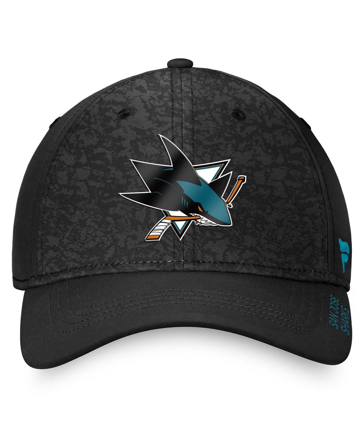 Fanatics Men's Black San Jose Sharks Authentic Pro Rink Flex Hat In Black