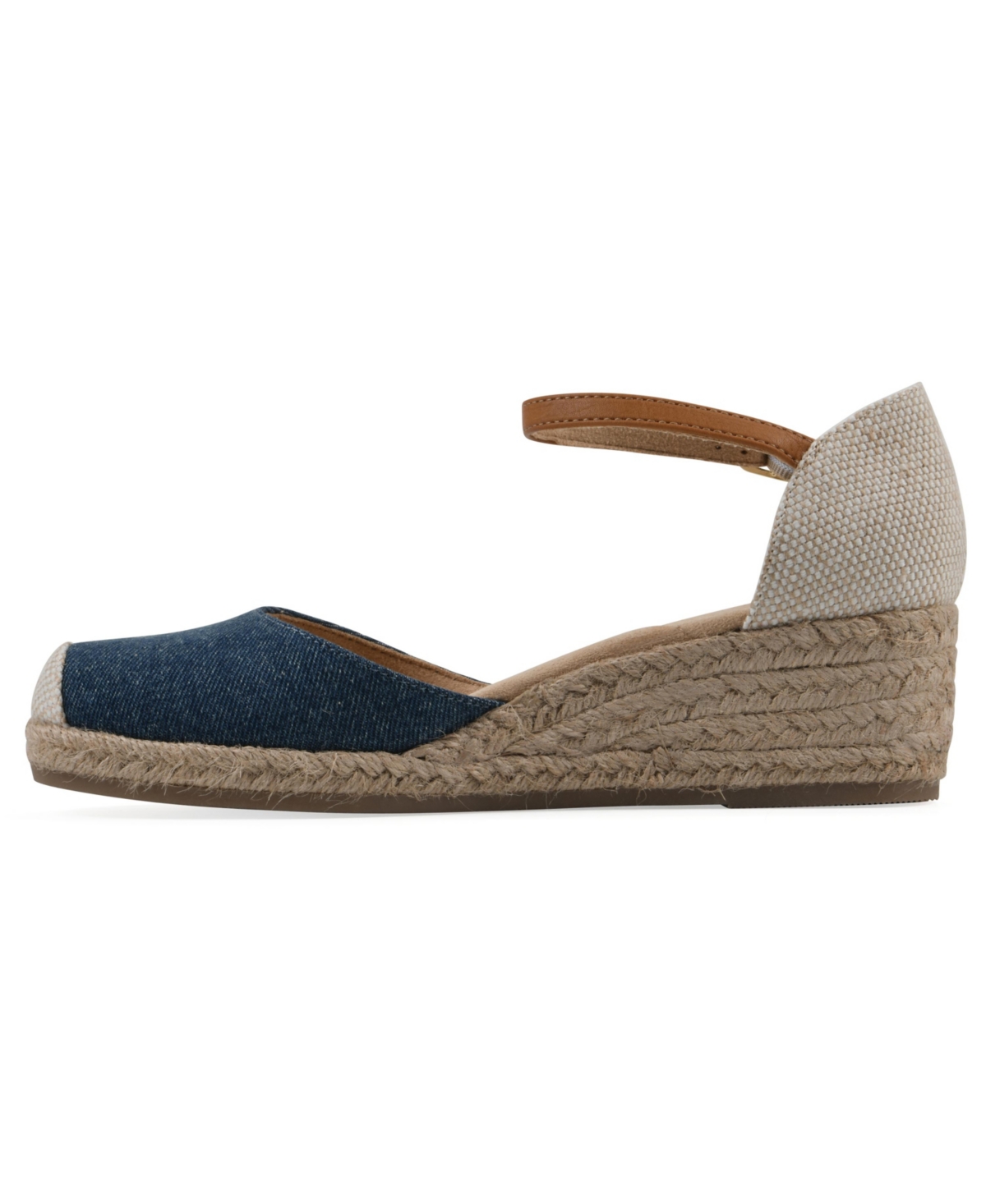 WHITE MOUNTAIN WOMEN'S MAINTAIN ESPADRILLE WEDGE SANDALS 