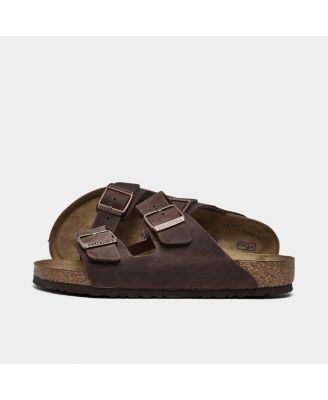 Men's Arizona Essentials Oiled Leather Two-Strap Sandals from Finish Line