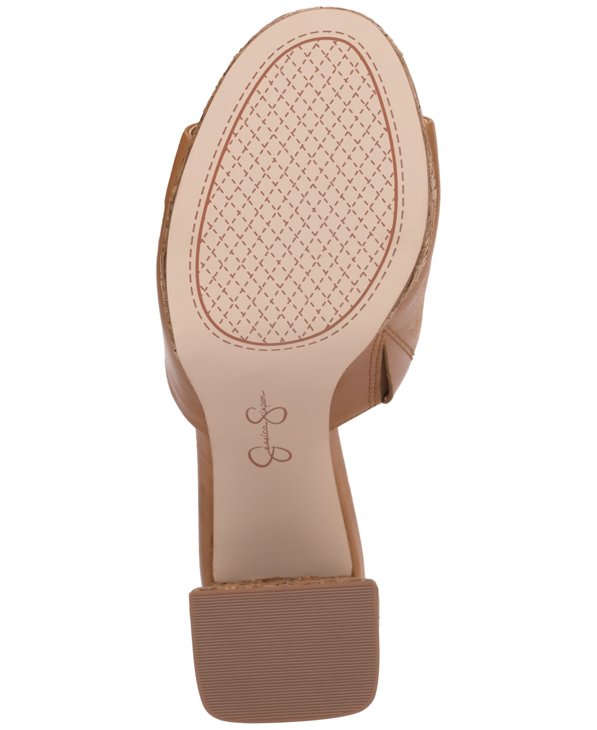 Jessica Simpson Kashet Platform Slide Sandal In Brown Sugar Smooth