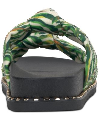 Women's Caralyna Rhinestone Knotted Footbed Sandals