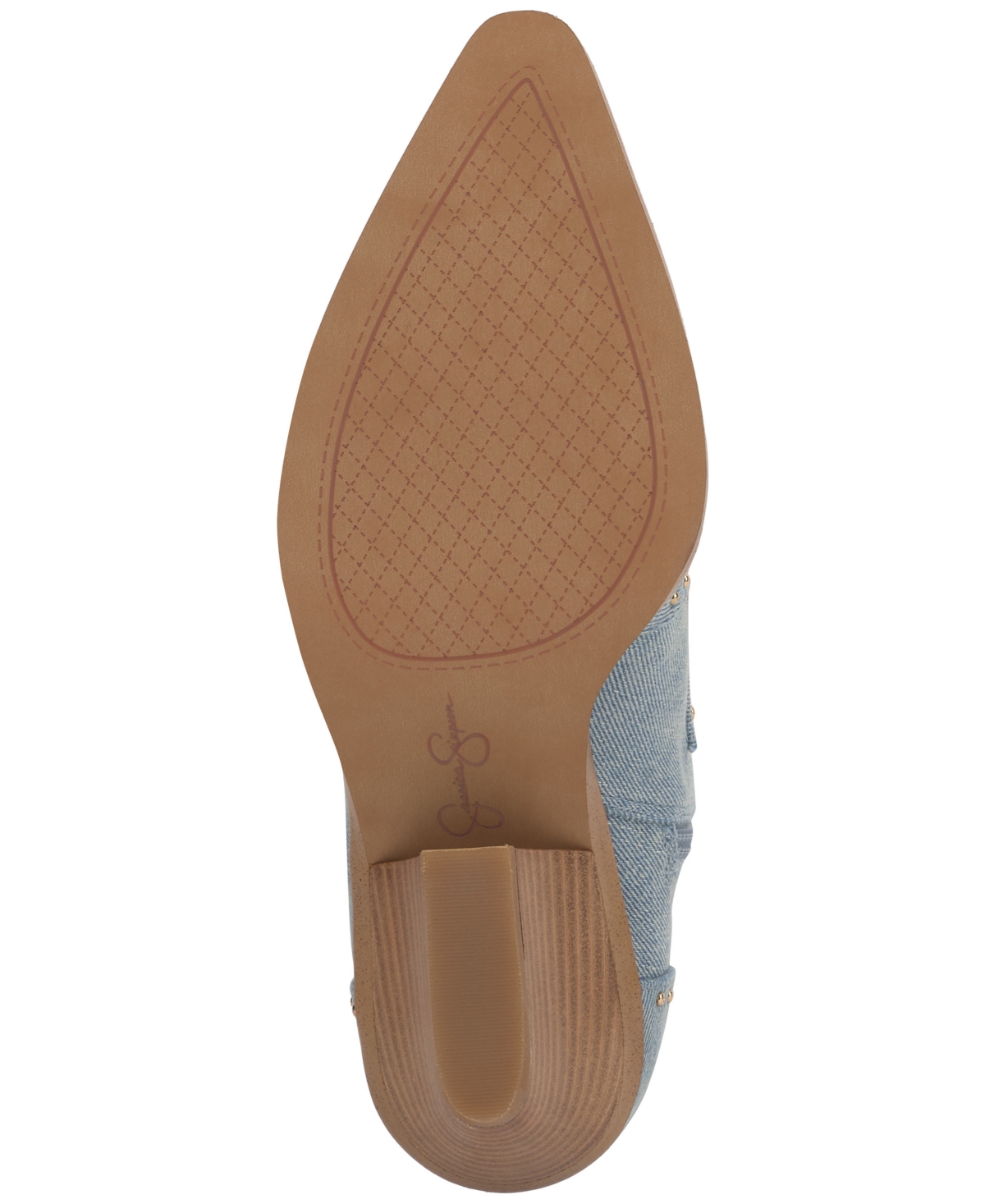 Jessica Simpson Women's Zaikes Studded Western Boots In Blue