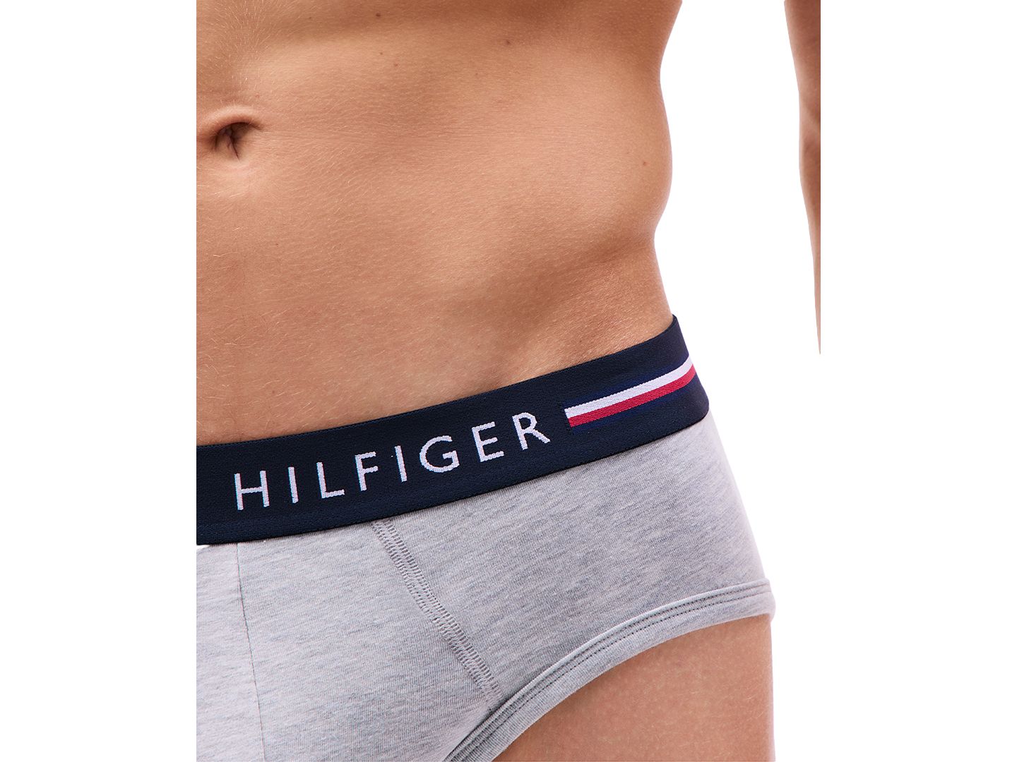 Трусы-брифы Comfort для мужчин, 3 шт. — Tommy Hilfiger, цвет: Пустынный небесно-голубой / Серый меланжевый — фото 4